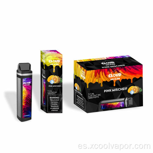 Mejor Vape desechable 5000puffs Fuerte sabor 6% NIC